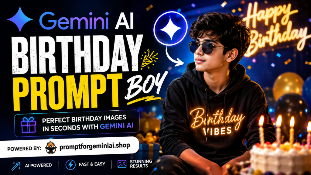 Gemini AI Birthday Prompt Boy 2026